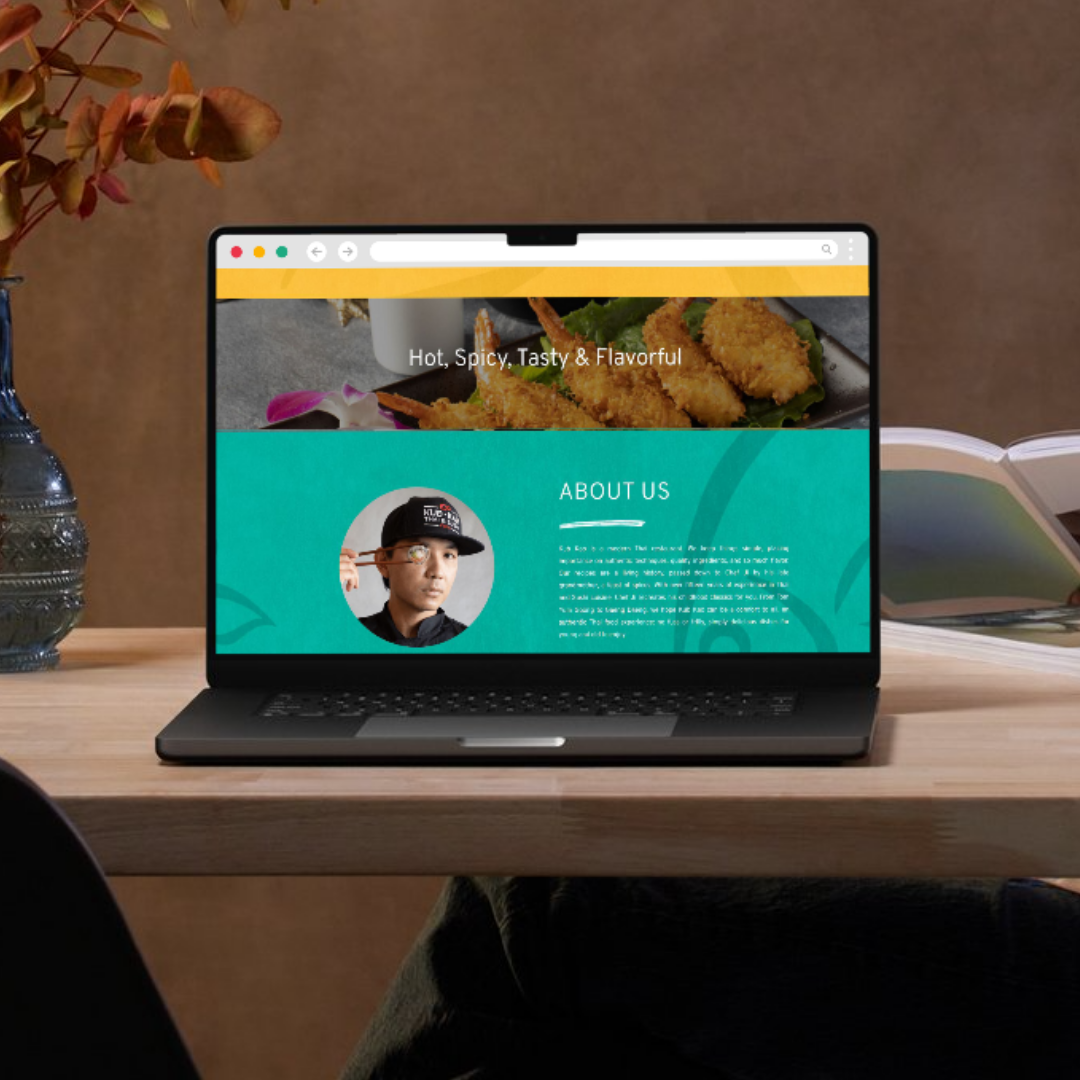 Kub Kao Thai & Sushi: Website